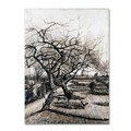 Trademark Fine Art Van Gogh 'The Parsonage Garden At Nuenen In Winter' Canvas Art, 35x47 AA01195-C3547GG